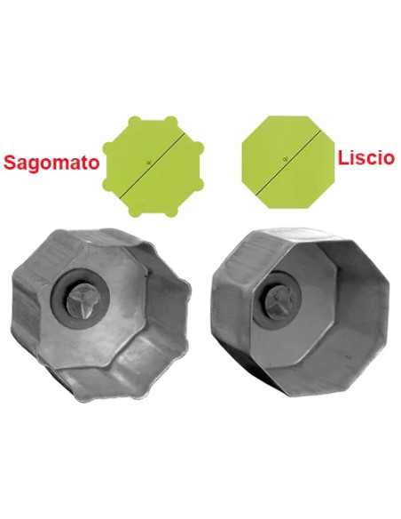 CALOTTA P.RULLO OTTAGONALE LISCIO - Senza Marca | Utensili Store