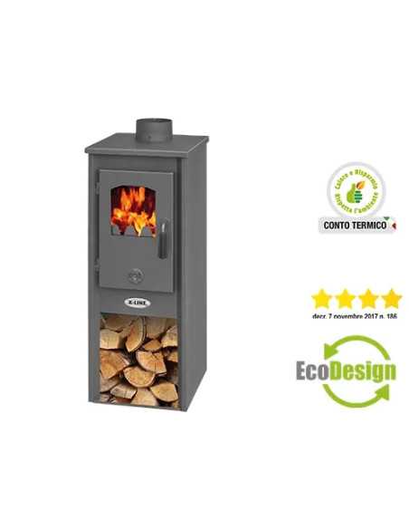 STUFA KARSO ANTRACITE 5,2KW - K-LINE | Utensili Store