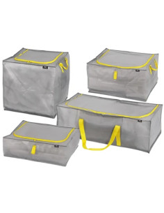 BIDONI QUADRI C/RUOTE LT.240 BLU - Senza Marca | Utensili Store