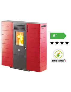 STUFA A PELLET SLIM 10 CANALIZZATA - QUEEN