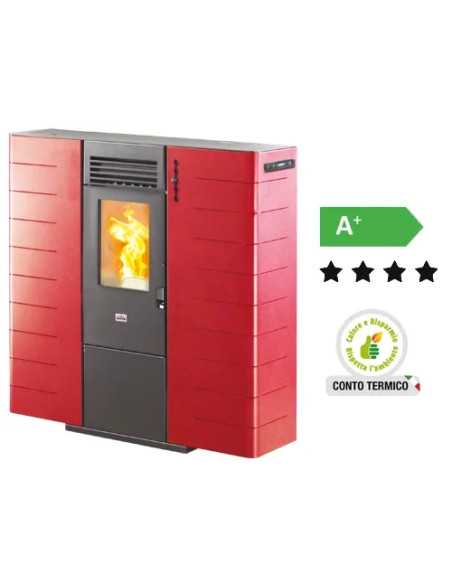 STUFA A PELLET SLIM 10 CANALIZZATA - QUEEN | Utensili Store