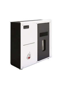 STUFA A PELLET CUORE CALDO SLIM 8 BIANCA - UTENSILI STORE