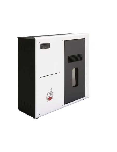 STUFA A PELLET CUORE CALDO SLIM 8 BIANCA - UTENSILI STORE | Utensili Store