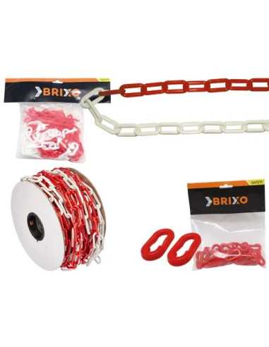 CATENE BRIXO PVC BIANCO/ROSSA CF5MT - Senza Marca | Utensili Store