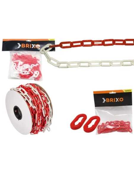 CATENE BRIXO PVC BIANCO/ROSSA CF5MT - Senza Marca | Utensili Store