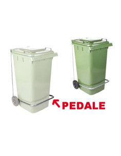 PEDALI P/BIDONI C/RUOTE LT.120  - Senza Marca