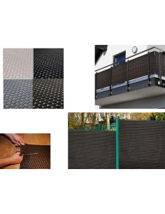 STUOIE BRIXO RATTANSCREEN NERO  - Senza Marca