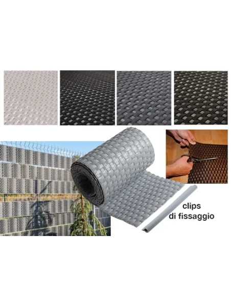 STUOIE BRIXO RATTANSCREEN GRIGIO - Senza Marca | Utensili Store