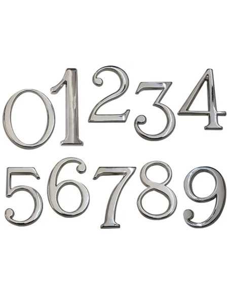 NUMERI CIVICI C/PIOLI N.6 NICHEL - Senza Marca | Utensili Store