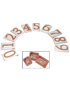 NUMERI CIVICI TERRACOTTA LETTERA A - Senza Marca