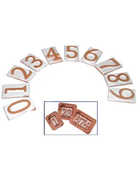 NUMERI CIVICI TERRACOTTA LETTERA D - Senza Marca | Utensili Store