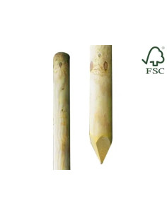 PALI LASA IMPREGNATI TONDI A PUNTA  - Senza Marca