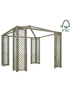 GAZEBO LASA IMPREGNATO 3X3  - Senza Marca