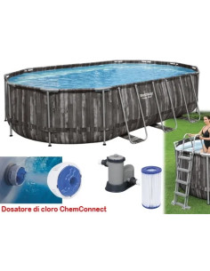 PISCINE STEEL OVALE RATT B/WA Y  - Senza Marca