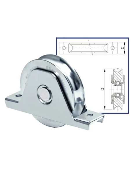 RUOTE CANCELLI ZINCATE A.337 - Senza Marca | Utensili Store