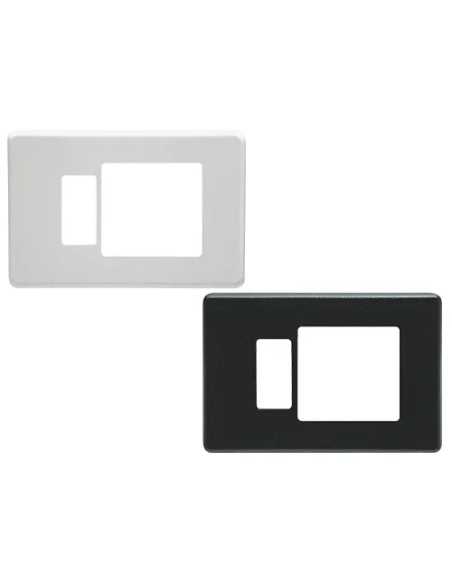 PLACCHE ABS SCAT.1P+SCHUKO NERE-8945.N12 - Senza Marca | Utensili Store