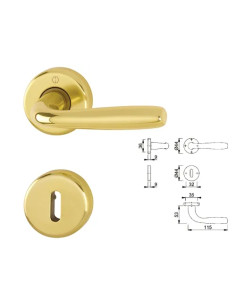 MANIGLIE MARIBOR ORO LUCIDO - Senza Marca