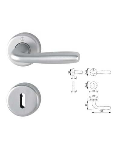 MANIGLIE MARIBOR CROMO SATINATO - Senza Marca | Utensili Store