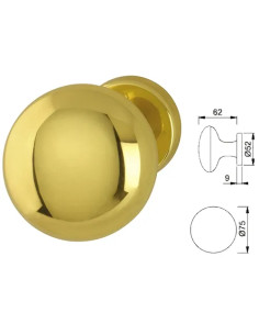 POMOLI HOPPE FAMOS PORTONCINO OTTONE - Senza Marca