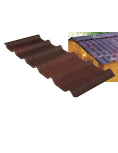 LASTRE ONDUVILLA ROSSO SFUMATO 107X40 - Senza Marca