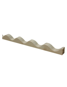 PROFILO IN LEGNO ONDULATO - Senza Marca