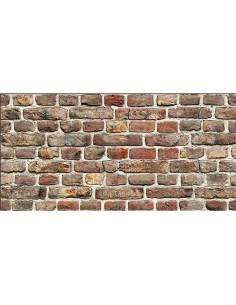 LASTRA IN POLIPROPILENE A STAMPA SERIGRAFICA effetto muro in mattoni - POLIMARK