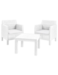 SET RATTAN MATILDE BIANCO  - Senza Marca