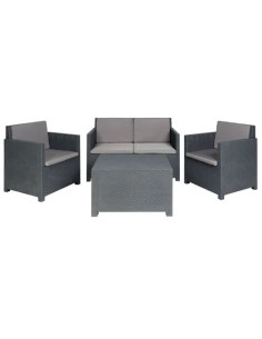 SET RATTAN AURELIA ANTRACITE  - Senza Marca