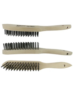 SPAZZOLE ACCIAO C/MANICO 4 RA NGHI - Senza Marca