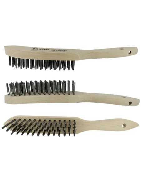 SPAZZOLE ACCIAO C/MANICO 4 RA NGHI - Senza Marca | Utensili Store