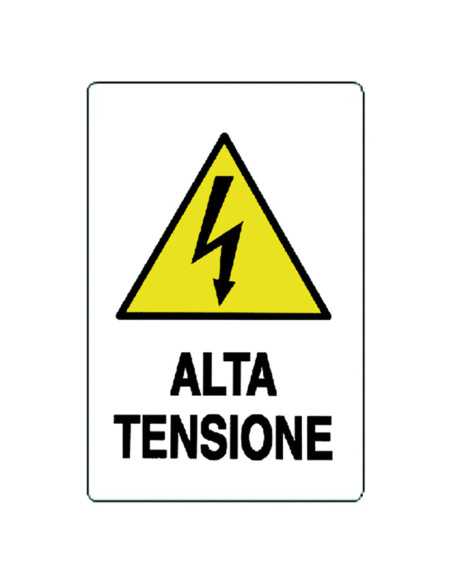 CARTELLO 'ALTA TENSIONE' - Senza Marca | Utensili Store