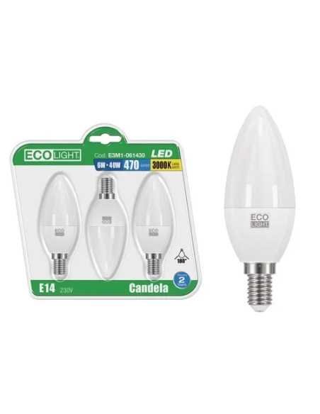 LAMPADINE ECOLIGHT LED E14 OL.8W - Senza Marca | Utensili Store