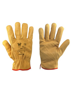 GUANTI INVERNALI FIORE BOVINO - NERI