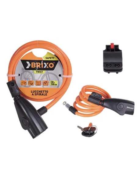 LUCCHETTI BRIXO A SPIRALE P/CICLI TWIST - Senza Marca | Utensili Store