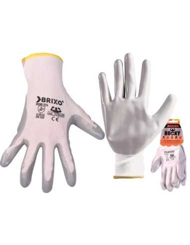 GUANTI BRIXO ROCKY POLIESTERE/NITRILE - Senza Marca | Utensili Store