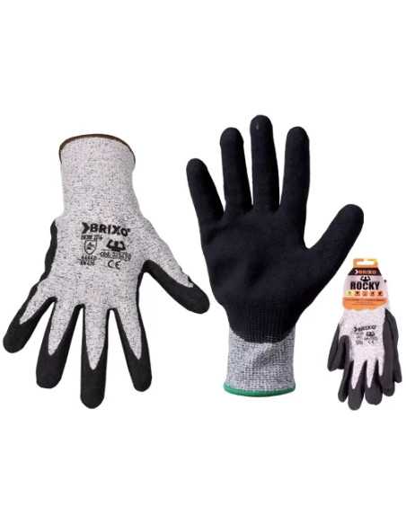 GUANTI BRIXO ROCKY COTONE/NITRILE SABBIATO XL - Senza Marca | Utensili Store