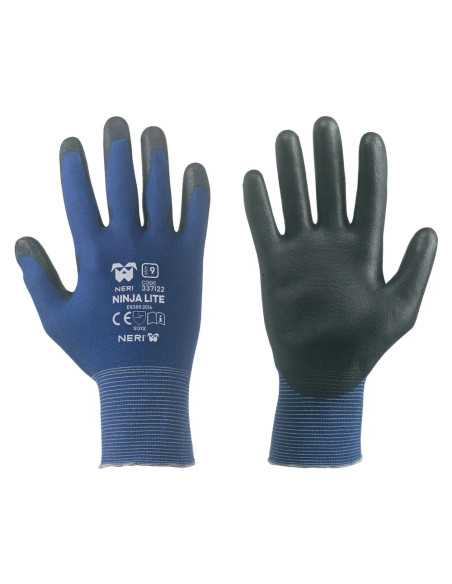 GUANTI NYLON / POLIURETANO 'NINJA LITE' - NERI | Utensili Store