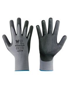 GUANTI NYLON / NITRILE 'NITRAN PLUS' - NERI