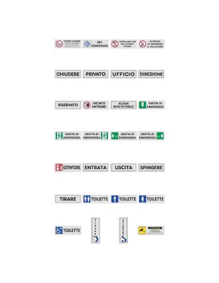 ETICHETTA SEGNALETICA WC UOMINI - Senza Marca | Utensili Store
