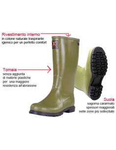 STIVALI GOMMA GINOCCHIO BRIXO PRO 43 - Senza Marca