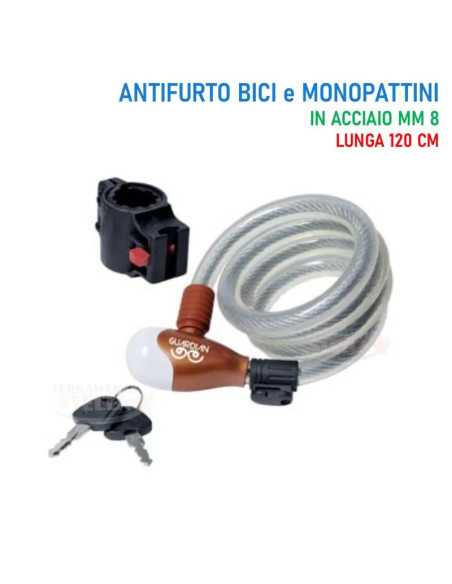 ANTIFURTO FUNE A SPIRALE BICI-MOTO 87322/10 ILSA - ILSA | Utensili Store