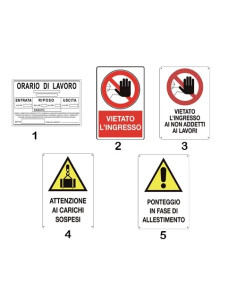 CARTELLI PONTEGGI - Senza Marca