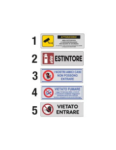 ETICHETTE AREA VIDEOSORVEGLIATA - Senza Marca
