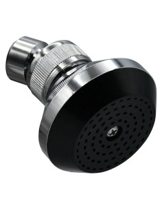 SOFFIONE LINEA 'BLACK' ABS cromato - FLUXY