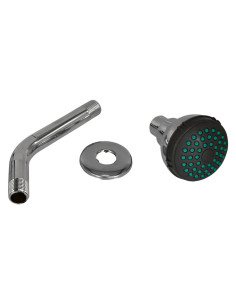 SOFFIONE PER DOCCIA LINEA 'DARK GREY' ABS cromato - FLUXY