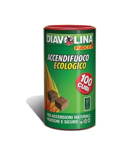 DIAVOLINA ACCENDIFUOCO ECOLOGICO 100 DIAVOLINA FUOCO