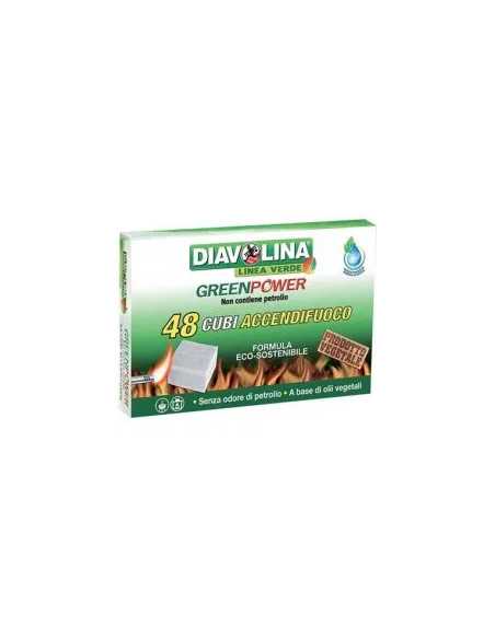 ACCENDIFUOCO GREENPOWER DIAVOLINA LINEA VERDE - DIAVOLINA | Utensili Store