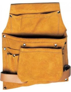 MAURER-PLUS Borsa Carpentiere Crosta Maurer Plus 3 Tasche Portamartello