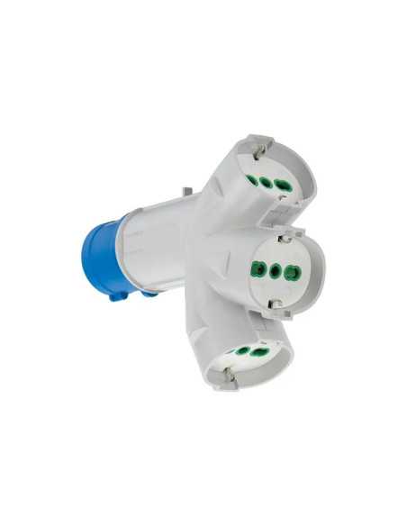 ADATTATORE TRIPLO SPINA BLU-16A+3 SCHUKO FME - FANTON | Utensili Store