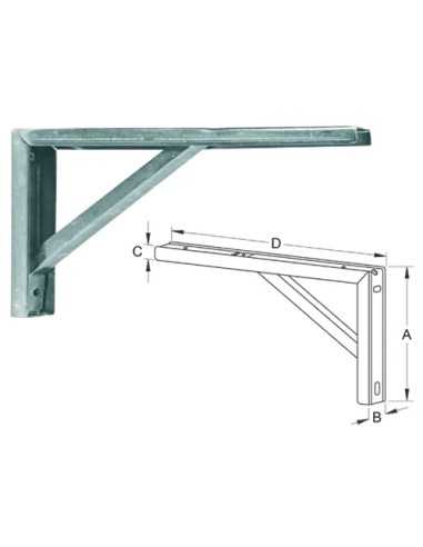 MENSOLE ZN PORTAPIANI ART.128 - Senza Marca | Utensili Store